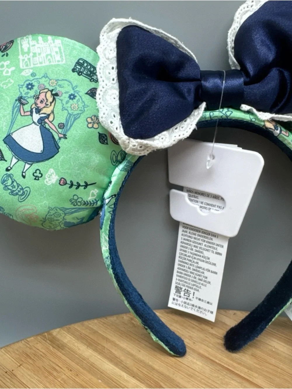Disney Alice in Wonderland Minnie Ears Headband‎ NEW
